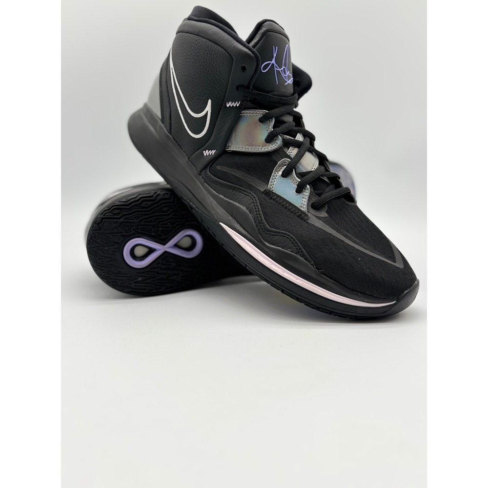 Nike Kyrie Infinity Black Metallic Silver Purple Mens Basketball Shoes